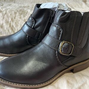 Clarks Camzin Loop Ankle Boots with Buckle